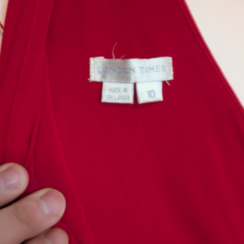 London Times Red Dress